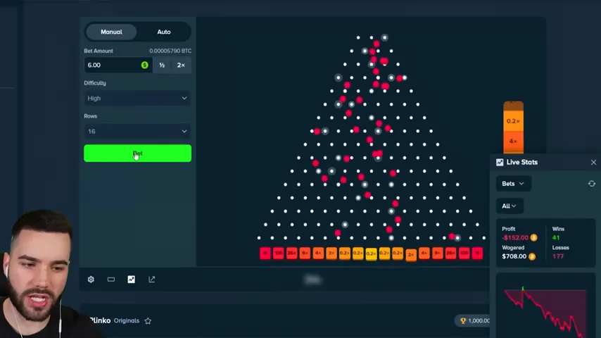 Comparación de RTP y multiplicadores del Plinko en pantalla de juego